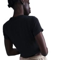 Женская футболка Nike W Nsw Nk Chll Knt Crp Black/Sail, s.XS фото №2 — интернет-магазин Desire.md