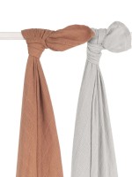 Пелёнки Jollein Bamboo Caramel 2pcs 115x115 (435-852-00092) фото №3 — интернет-магазин Desire.md