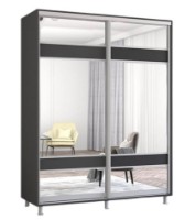 Dulap cu uşi glisante Mobildor-Lux Aron-P 140x240 Anthracite (aronp3220) K3 imaginea #1 — magazin online Desire.md