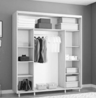 Dulap cu uşi glisante Mobildor-Lux Aron-P 190x210 Anthracite (aronp3041) K3 imaginea #2 — magazin online Desire.md