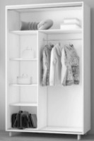 Dulap cu uşi glisante Mobildor-Lux Aron-P 140x220 Anthracite (aronp3170) K1 imaginea #2 — magazin online Desire.md