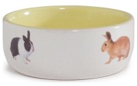 Bol pentru rozătoare Beeztees Rabbit Yellow 11.5cm (801651)