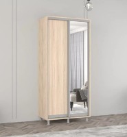 Шкаф-купе Mobildor-Lux Aron-P Chipboard/Mirror 100x220 Oak Sonoma (00010747) фото №1 — интернет-магазин Desire.md