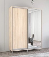 Dulap cu uşi glisante Mobildor-Lux Aron-P Chipboard/Mirror 150x240 Oak Sonoma (00010770)