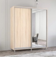 Dulap cu uşi glisante Mobildor-Lux Aron-P Chipboard/Mirror 200x200 Oak Sonoma (00010619) imaginea #1 — magazin online Desire.md