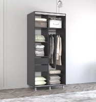 Dulap cu uşi glisante Mobildor-Lux Aron-P 100x240 Anthracite/White (aronp2964) K imaginea #2 — magazin online Desire.md