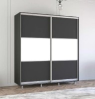 Dulap cu uşi glisante Mobildor-Lux Aron-P 200x200 Anthracite/White (aronp5199) K