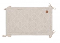Protectie laterala pentru patut Jollein Check Knit Oatmeal 180x30 (004-895-68038) imaginea #2 — magazin online Desire.md