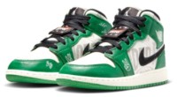 Ботинки детские Nike Air Jordan 1 Mid Se Uni2 Bg Pine Green|sail/Black/Team Orange, s.38 фото №1 — интернет-магазин Desire.md