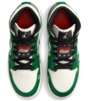 Ботинки детские Nike Air Jordan 1 Mid Se Uni2 Bg Pine Green|sail/Black/Team Orange, s.39 фото №8 — интернет-магазин Desire.md