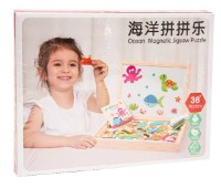 Joc educativ New World Ocean Magnetic Jigsau Puzzle (MWZ-2050)