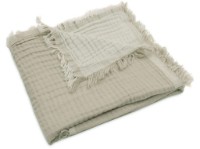 Pătura Jollein Fringe Olive Green/Ivory GOTS 120x120 (521-557-68014) imaginea #1 — magazin online Desire.md