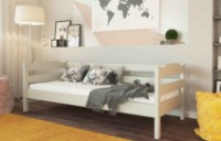 Детская кровать Меблi Лев Milena 90х200 Бук Белый. фото №1 — интернет-магазин Desire.md