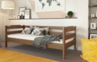 Детская кровать Меблi Лев Milena 90х200 Бук Темный орех. фото №1 — интернет-магазин Desire.md