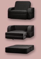 Бескаркасное раскладное кресло Edka Terra 3in1 120x200x30 M37 Black фото №2 — интернет-магазин Desire.md