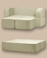 Бескаркасный диван Edka Vega 160x200x40 M2 Cream фото №2 — интернет-магазин Desire.md