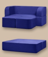 Canapea fără ramă Edka Vega 160x200x40 M34 Dark Blue imaginea #2 — magazin online Desire.md