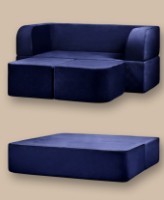 Canapea fără ramă Edka Vega 180x200x40 M34 Dark Blue imaginea #2 — magazin online Desire.md