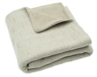 Plapumă pentru bebeluși Jollein Grain Knit Olive Green/Velvet 75x100 (517-511-67050)