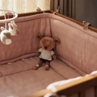 Protectie laterala pentru patut Jollein Grain Knit Wild Rose 180x30 (004-895-67065) imaginea #3 — magazin online Desire.md