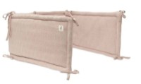 Protectie laterala pentru patut Jollein Grain Knit Wild Rose 180x30 (004-895-67065)