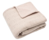 Plapumă pentru bebeluși Jollein Grain Knit Wild Rose/Velvet 100x150 (517-522-67066)