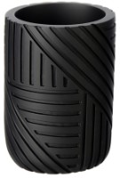 Pahar pentru periuțe de dinți Sepio Nairobi Black 10KUBNAIROBLA