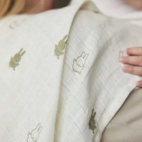 Пелёнки Jollein Happy Miffy Olive Green 2pcs 115x115 (535-852-67093) фото №4 — интернет-магазин Desire.md