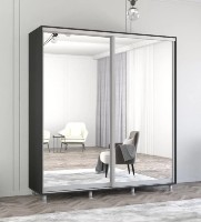 Dulap cu uşi glisante Mobildor-Lux Aron-P Mirror 190x220 Anthracite (aronp2484) imaginea #1 — magazin online Desire.md