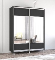 Dulap cu uşi glisante Mobildor-Lux Aron-S 150x230 Anthracite (arons4598) K1 imaginea #1 — magazin online Desire.md