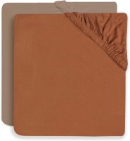 Cearșaf pentru copii Jollein Jersey Caramel/Biscuit 120x60cm 2pcs (2511-507-00155)