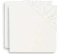 Cearșaf pentru copii Jollein Jersey Ivory 40/50x80/90 2pcs (2511-501-66041)