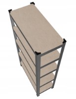 Unitate de rafturi de depozitare GardenLine GWI0612 222x110x50cm 1050kg imaginea #6 — magazin online Desire.md