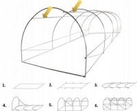 Seră GardenLine TUN5552 3x2x2m imaginea #5 — magazin online Desire.md
