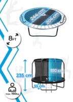 Trambulina Thunder Inside Elite 8FT Black imaginea #2 — magazin online Desire.md