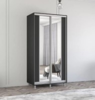 Dulap cu uşi glisante Mobildor-Lux Aron-S 110x220 Anthracite (arons4744) K2