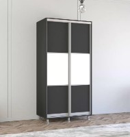 Шкаф-купе Mobildor-Lux Aron-S 100x230 Anthracite/White (arons4534) K фото №1 — интернет-магазин Desire.md