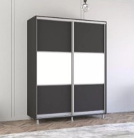 Шкаф-купе Mobildor-Lux Aron-S 180x220 Anthracite/White (arons4341) K фото №1 — интернет-магазин Desire.md