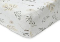 Cearșaf pentru copii Jollein Jersey Wild Flowers 120x60cm (511-507-66059)