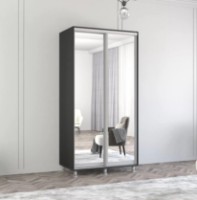 Dulap cu uşi glisante Mobildor-Lux Aron-S Mirror 110x210 Anthracite (arons4919)
