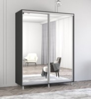 Dulap cu uşi glisante Mobildor-Lux Aron-S Mirror 150x240 Anthracite (arons4794) imaginea #1 — magazin online Desire.md