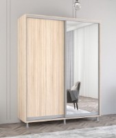 Dulap cu uşi glisante Mobildor-Lux Aron-S Chipboard/Mirror 160x210 Oak Sonoma (00013814) imaginea #1 — magazin online Desire.md