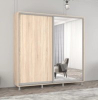 Dulap cu uşi glisante Mobildor-Lux Aron-S Chipboard/Mirror 200x230 Oak Sonoma (arons9882) imaginea #1 — magazin online Desire.md