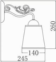 Candelabru de perete Maytoni TOC017-01-R imaginea #2 — magazin online Desire.md