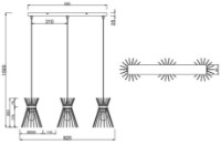 Люстра Trio Rod (R31533080) фото №2 — интернет-магазин Desire.md