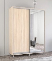 Dulap cu uşi glisante Mobildor-Lux Aron Chipboard/Mirror 190x220 Oak Sonoma (aron1838) imaginea #1 — magazin online Desire.md