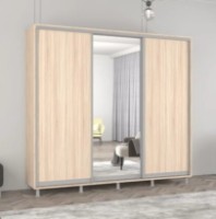 Dulap cu uşi glisante Mobildor-Lux Aron Chipboard/Mirror 270x220 Oak Sonoma (aron3885) imaginea #1 — magazin online Desire.md