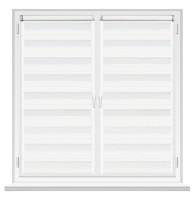 Рулонные шторы Msrolls Day Night Line 601/1 White 0.90x1.70m