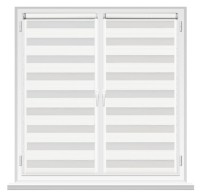 Rolete textile Msrolls Day Night Line 601/1 White 0.90x1.70m imaginea #2 — magazin online Desire.md