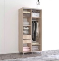 Dulap cu uşi glisante Mobildor-Lux Aron 110x210 Oak Sonoma (aron635) imaginea #2 — magazin online Desire.md